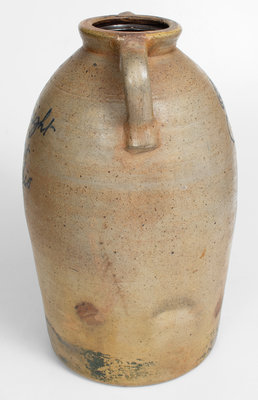 J. Lambright / Newport, Ohio Six-Gallon Open-Handled Stoneware Jar