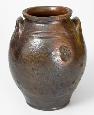 Rare American Stoneware Jar w/ Impressed