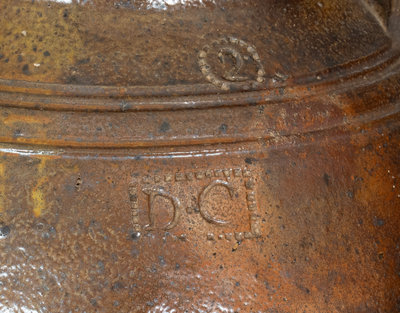 Rare American Stoneware Jar w/ Impressed