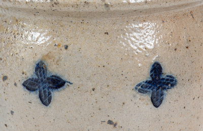 Rare "EW" Ohio River Valley Stoneware Jar, possibly Ezekiel Wood, Maysville, Kentucky