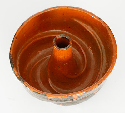 JOHN W. BELL / Waynesboro, Pa. Redware Cake Mold, c1880