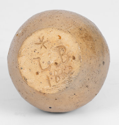 Unusual New York State Stoneware Bank Inscribed