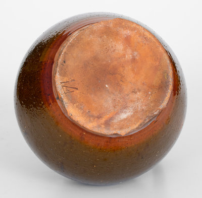 Ovoid Pennsylvania Redware Jug, early to mid 19th century