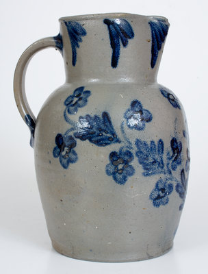 1 1/2 Gal. Baltimore, MD Stoneware Pitcher w/ Floral Decoration