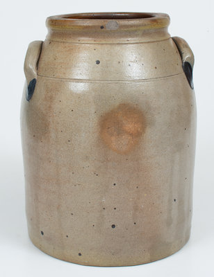 2 Gal. COWDEN & WILCOX / HARRISBURG, PA Stoneware Jar w/ Floral Decoration