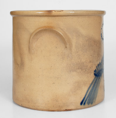 3 Gal. N. CLARK JR. / ATHENS, NY Stoneware Bird Crock