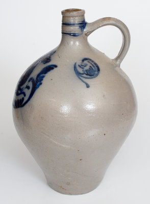 Westerwald Stoneware Jug w/ Bold Horse Decoration, 19th century