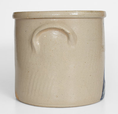 2 Gal. WHITES UTICA Stoneware Crock with Bird Decoration