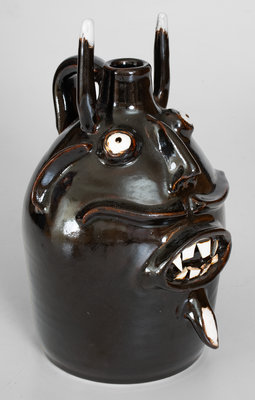 Evan Javan Brown Jr. Devil Face Jug, Arden, NC