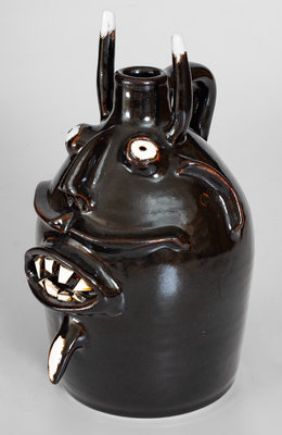 Evan Javan Brown Jr. Devil Face Jug, Arden, NC