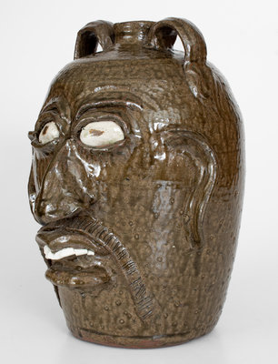 Fine Oversized Chester Hewell Face Jug