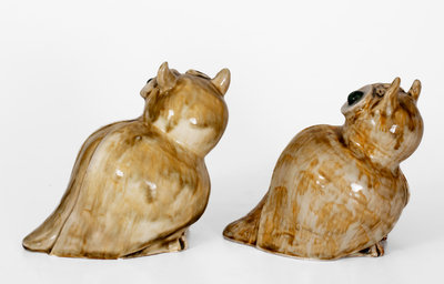 Pair of D. X. Gordy Owl Figures, Primrose, Georgia, 20th century