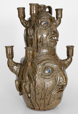 Monumental Clint Alderman Double Face Candelabra