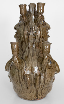 Monumental Clint Alderman Double Face Candelabra