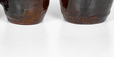 Lot of Four: Small-Sized Marie Rogers Face Jugs