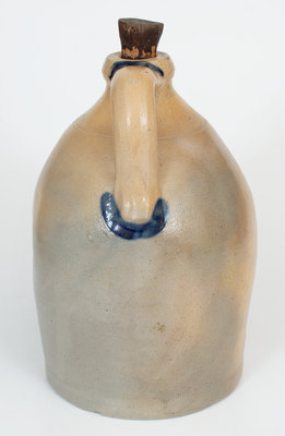 2 Gal. COWDEN & WILCOX / HARRISBURG, PA Stoneware Jug w/ Floral Decoration