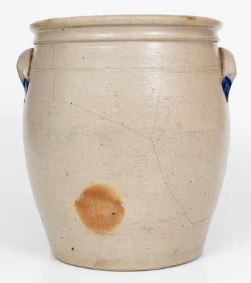 3 Gal. COWDEN & WILCOX / HARRISBURG, PA Stoneware Jar w/ Bold Grapes Decoration