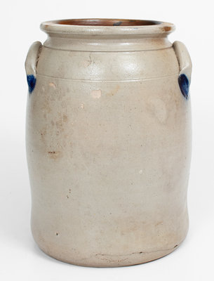 2 Gal. COWDEN & WILCOX / HARRISBURG, PA Stoneware Jar w/ Grapes Decoration