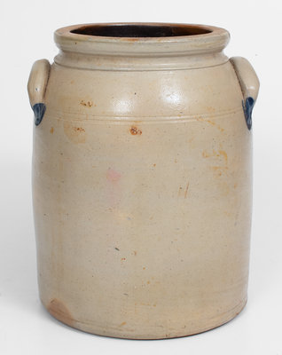 2 Gal. COWDEN & WILCOX / HARRISBURG, PA Stoneware Jar w/ Floral Decoration