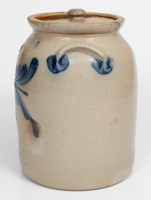2 Gal. COWDEN & WILCOX / HARRISBURG, PA Stoneware Lidded Jar