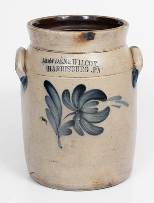 1 Gal. COWDEN & WILCOX / HARRISBURG, PA Stoneware Jar