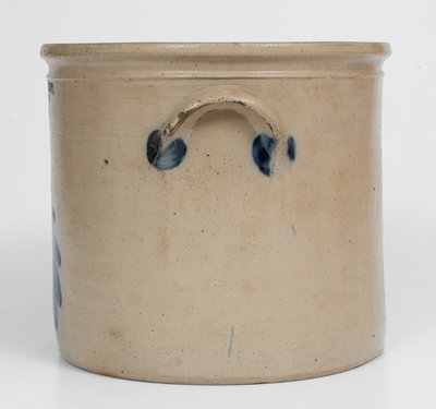 2 Gal. COWDEN & WILCOX / HARRISBURG, PA Stoneware Crock w/ Leaf Decoration