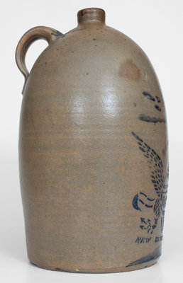 3 Gal. R. T. WILLIAMS / NEW GENEVA, PA Stoneware Eagle Jug