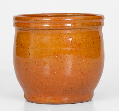 Small-Sized JOHN W. BELL / Waynesboro, Pa. Redware Jar, c1880