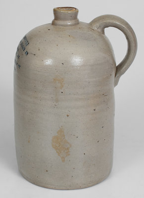 One-Gallon Baltimore Stoneware Advertising Jug, c1875