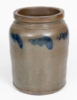 Stoneware Jar w/ Cobalt Swag Decoration, attrib. E.B. Hissong, Cassville, PA, c1850