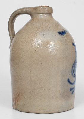 W. ROBERTS, BINGHAMTON, NY Stoneware Bird Jug, c1870