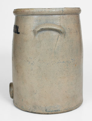 Four-Gallon Stoneware ICE WATER Cooler, Ohio, c1875