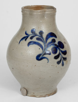 Extremely Rare and Important Incised Stoneware Pitcher, attrib. Thomas W. Commeraw, late 18th century Manhattan