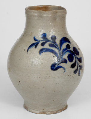 Extremely Rare and Important Incised Stoneware Pitcher, attrib. Thomas W. Commeraw, late 18th century Manhattan