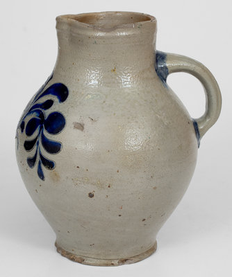 Extremely Rare and Important Incised Stoneware Pitcher, attrib. Thomas W. Commeraw, late 18th century Manhattan