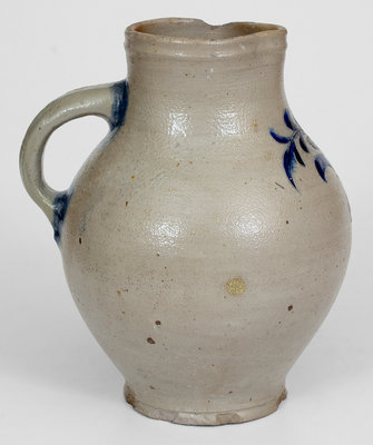 Extremely Rare and Important Incised Stoneware Pitcher, attrib. Thomas W. Commeraw, late 18th century Manhattan