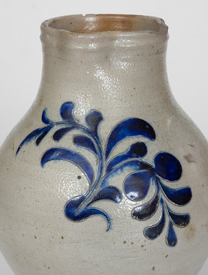 Extremely Rare and Important Incised Stoneware Pitcher, attrib. Thomas W. Commeraw, late 18th century Manhattan