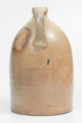 2 Gal. M. & T. MILLER / NEWPORT, PA Stoneware Jug w/ Leaf Decoration