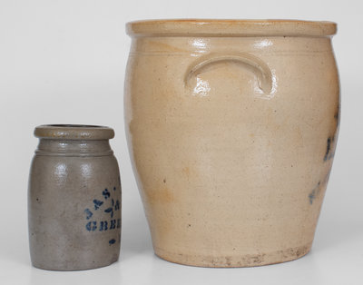 Lot of Two: Southwestern Pennsylvania Stoneware Jars