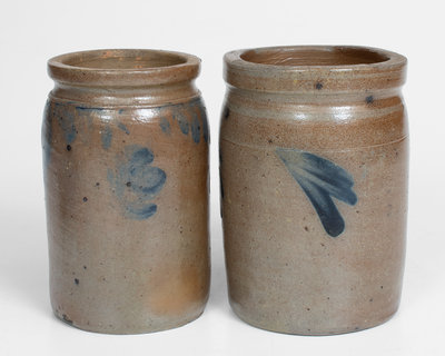 Lot of Two: 1/4 Gal. Chester County, PA Stoneware Jars