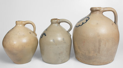 Lot of Three: Northeastern American Stoneware Jugs