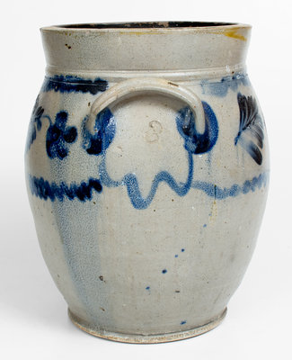 3 Gal. attrib. Remmey, Philadelphia, PA Stoneware Jar, circa 1865