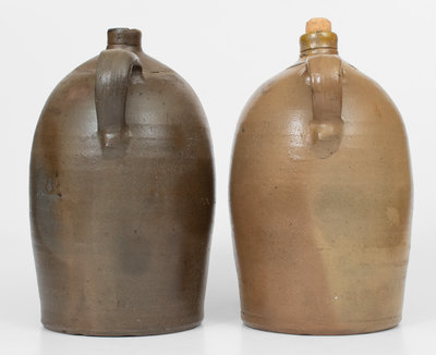 Lot of Two: PETER WELTY / WHEELING, W. VA Stoneware Advertising Jugs