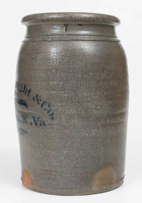 KNOX, HAUGHT & CO. / SHINNSTON, W. VA Stoneware Jar