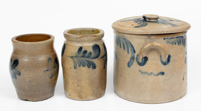 Lot of Three: Remmey Family (Philadelphia, PA) Stoneware Crocks