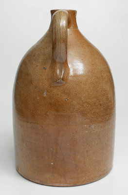 Stoneware Jug with Script Boston Advertising