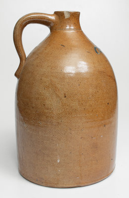 Stoneware Jug with Script Boston Advertising