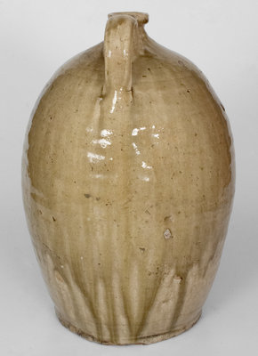 Fine att. Landrum-Stork Pottery, Columbia, SC Alkaline-Glazed Stoneware Jug w/ Impressed Mark, c1870