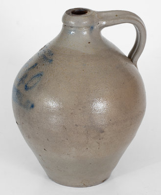 Rare Bangor, Maine Stoneware Advertising Jug Dated