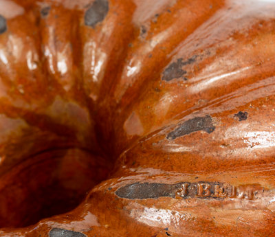 Early J. BELL (Waynesboro, PA, circa 1840) Redware Cake Mold